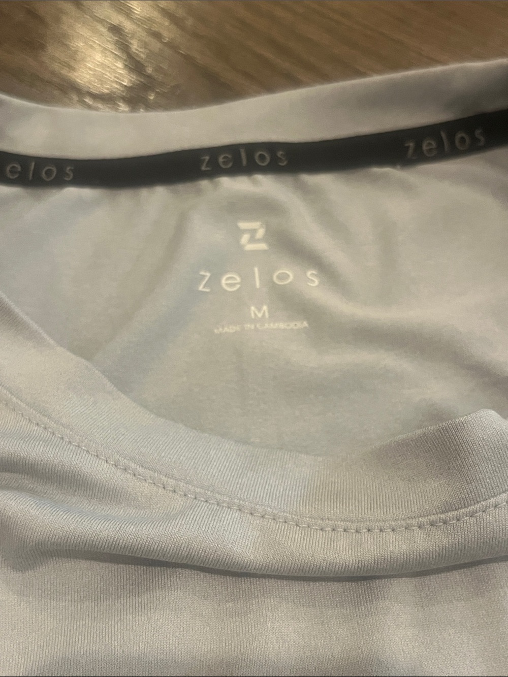 ZELOS Pale Blue Performance Tee